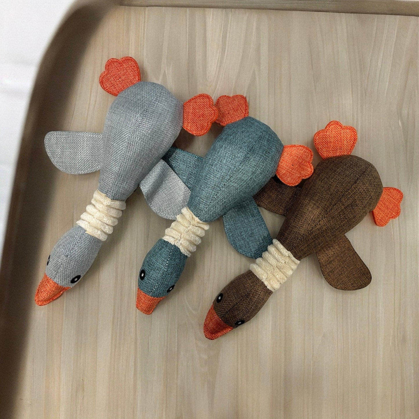 Cotton Squeaky Duck Dog Chew Toy | Chew Toy for Small and Medium Dogs | Dog Gifts