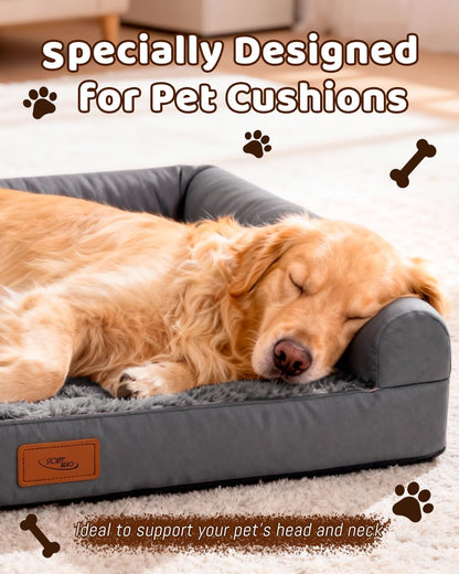 Stormhero Large Orthopedic Dog Bed – XL Memory Foam Sofa Bed for Medium & Large Dogs | 121 x 89 cm | Washable, Anxiety-Reducing Pet Bed with Firm Support & Warm Mattress Cushion