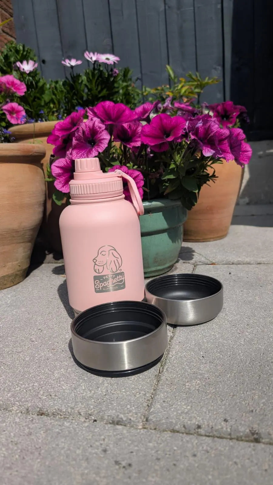 3 in 1 Dog Water Bottle and Bowls Flask