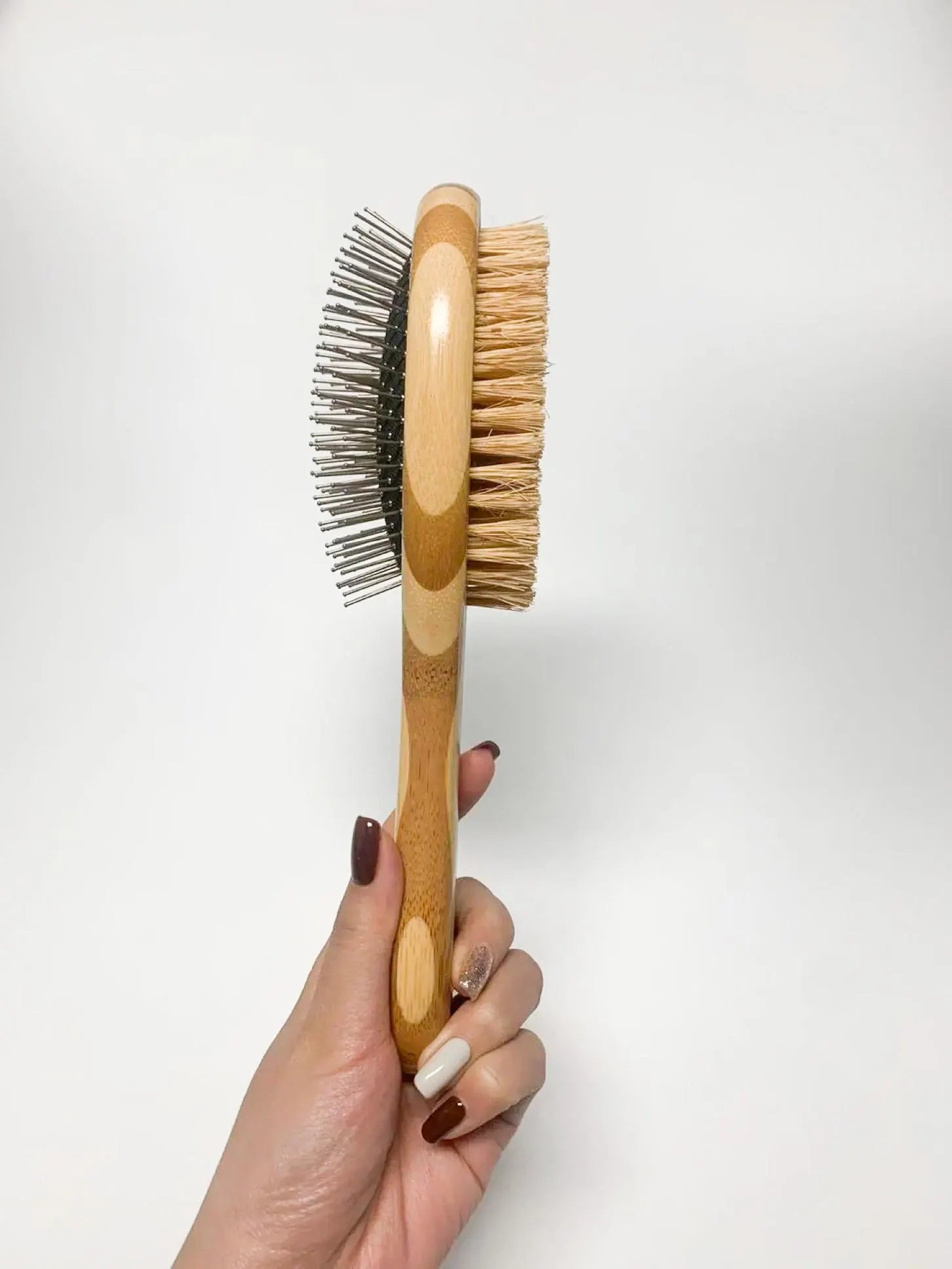 Eco Friendly Bamboo Pet Brush with Natural Bristles