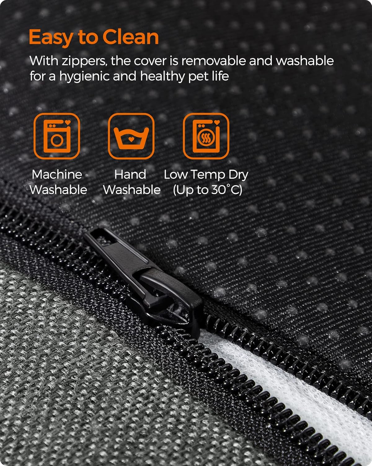 Linen-Look Dog Bed with Raised Edges – XL Sofa Bed for Large Dogs | Non-Slip Bottom, Removable Washable Cover, 110 x 75 x 27 cm | Light Grey