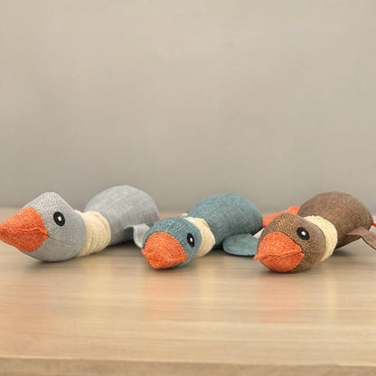Cotton Squeaky Duck Dog Chew Toy | Chew Toy for Small and Medium Dogs | Dog Gifts