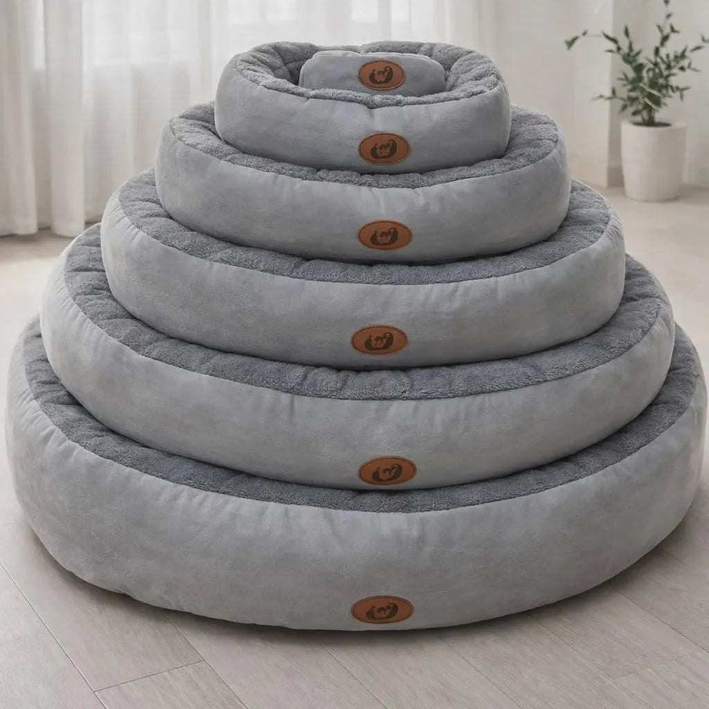 Round Soft Bed for Pets | Cozy Pet Bed for Cats & Dogs | Washable Sleeping Nest