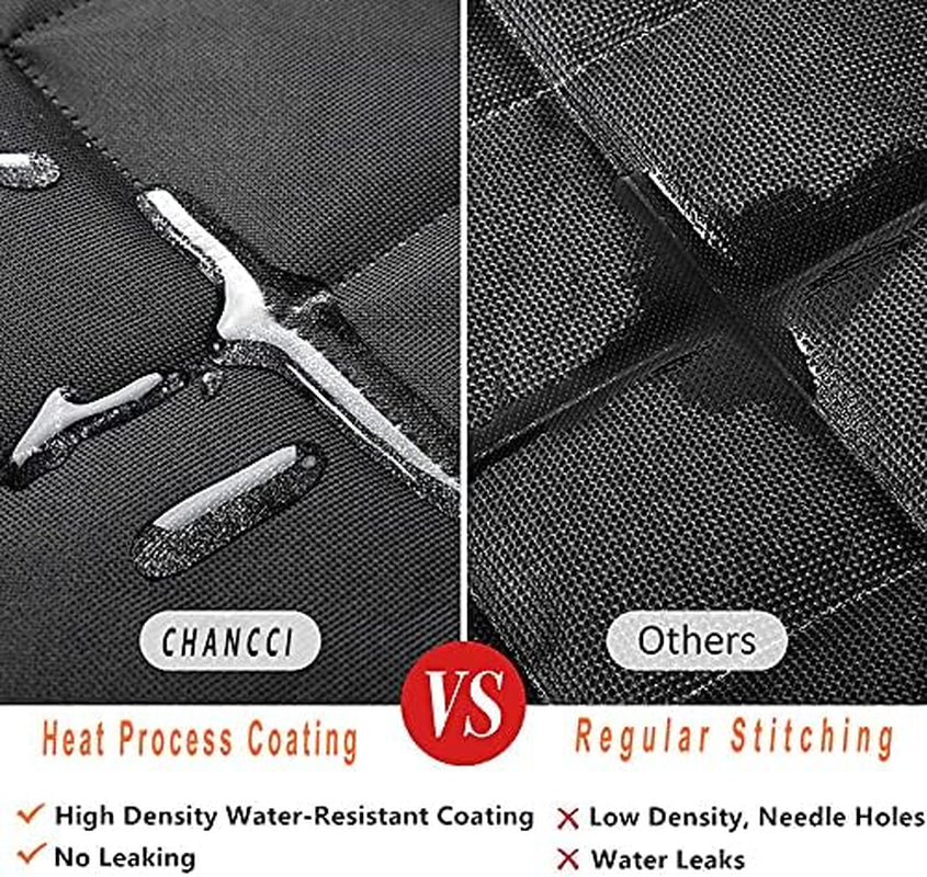 Waterproof Dog Seat Cover – Back Seat Hammock with Mesh Visual Window & Side Flaps | Scratchproof Pet Seat Cover with Dog Seat Belt for Cars, Trucks, SUVs | 147 x 137 cm