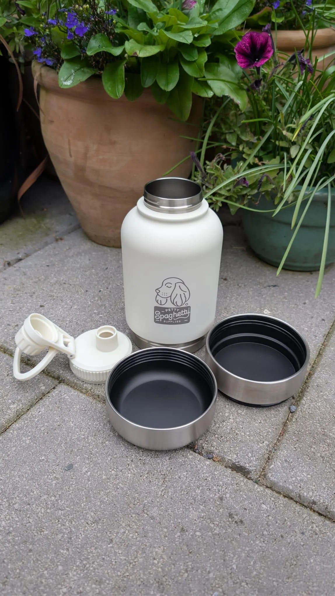 3 in 1 Dog Water Bottle and Bowls Flask