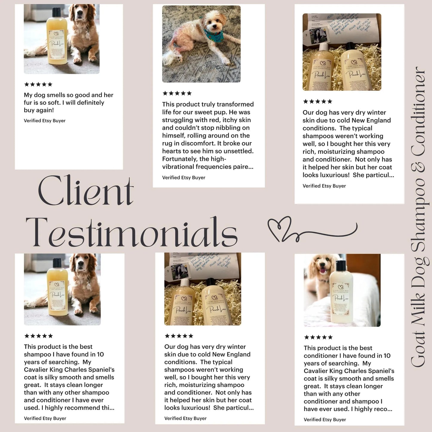 Goat Milk Dog Shampoo Natural Ingredients for Dogs with Sensitive Skin Hydrating Relief for Dry Itchy Skin and Hot Spots