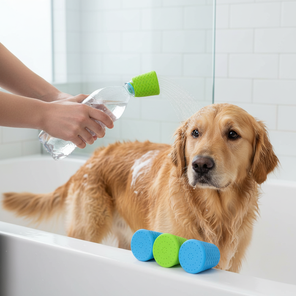 Transform Your Pet's Outdoor Experience with the 4-Piece Portable Dog Shower Head Set – Perfect for Grooming on the Go!