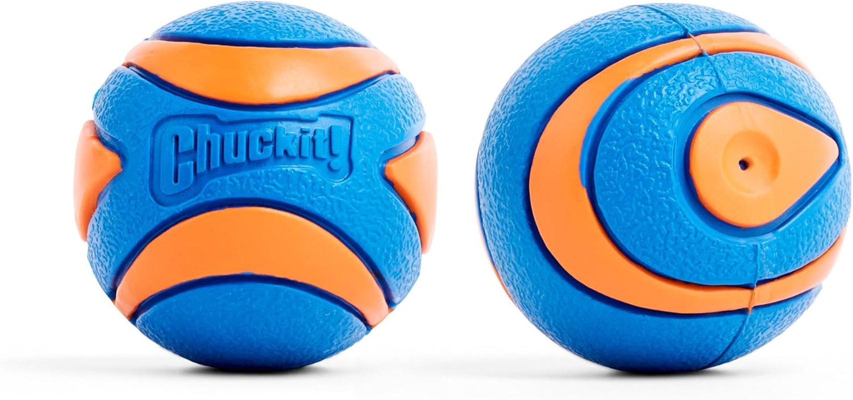 31537 Ultra Squeaker Ball- 2Pk, Blue & Orange, Small