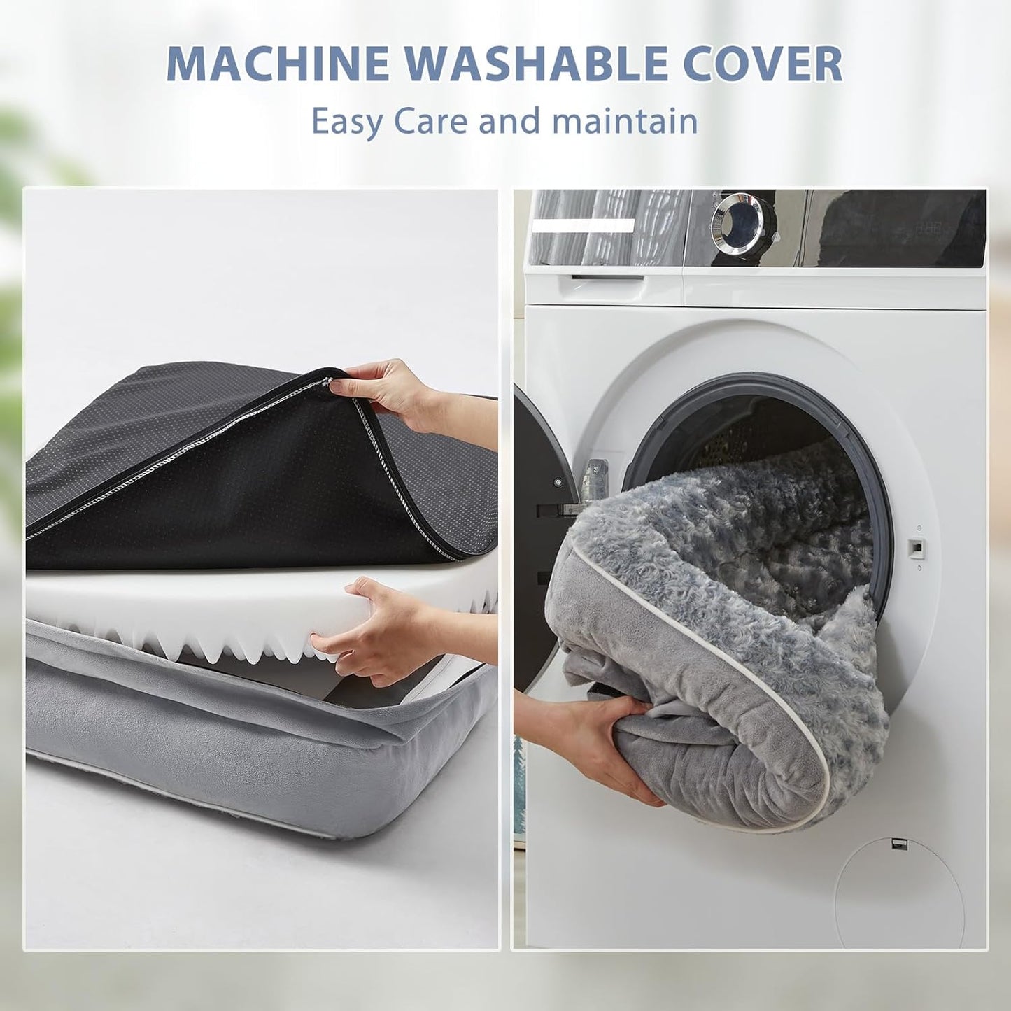 Orthopedic Waterproof Sofa Dog Bed for Large Dogs – Removable Washable Cover, Waterproof Lining, Nonskid Bottom, Comfortable Pet Bed for Large Breeds.