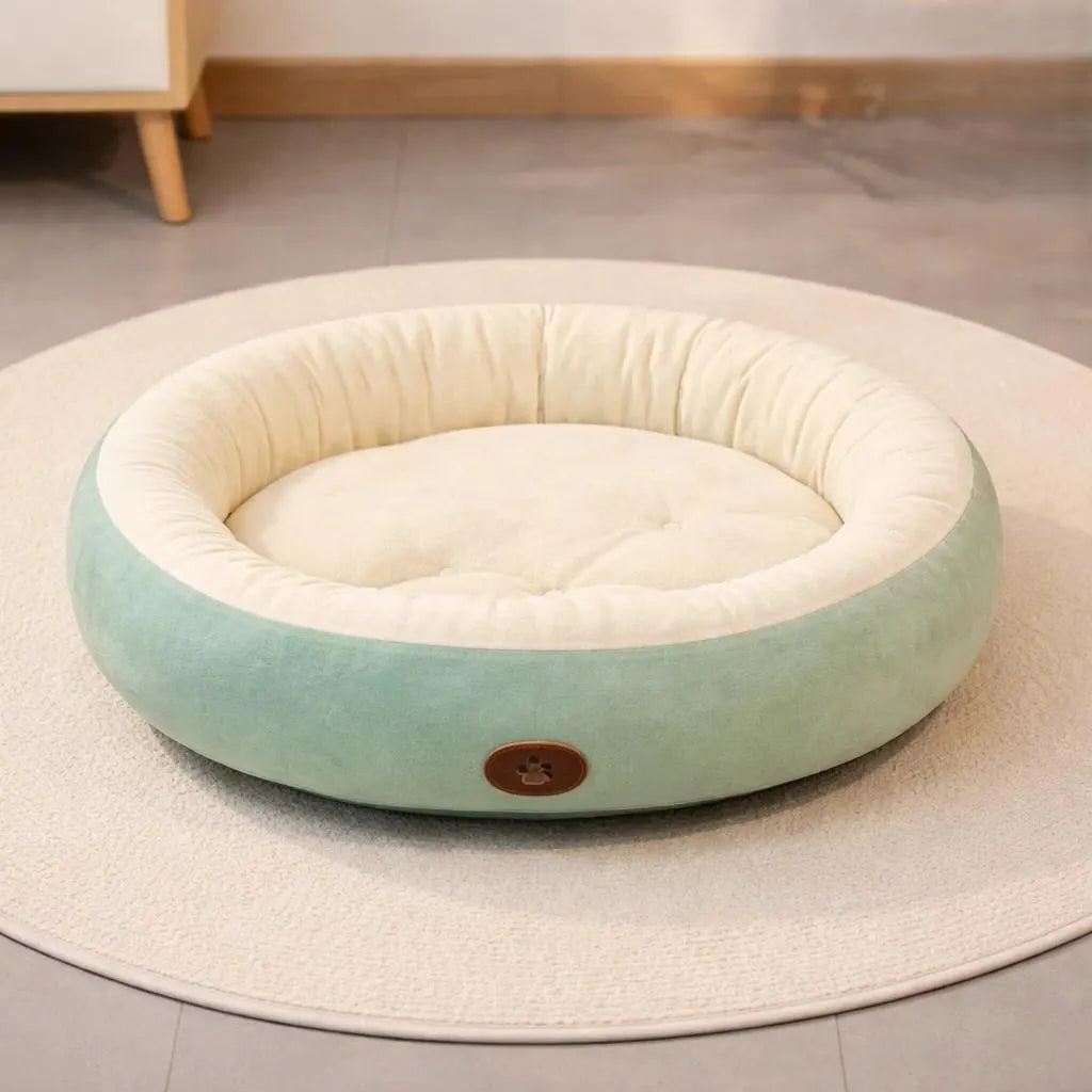 Round Soft Bed for Pets | Cozy Pet Bed for Cats & Dogs | Washable Sleeping Nest