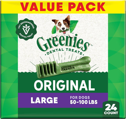 Canine Dental Dog Treats Original Large 24 Chews Value Pack 1.02Kg