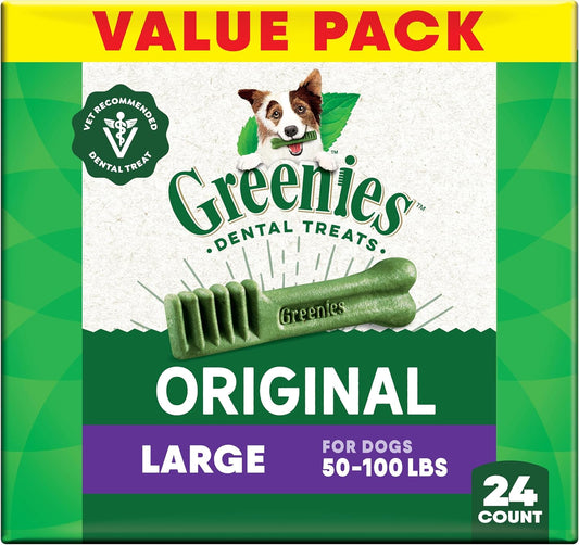 Canine Dental Dog Treats Original Large 24 Chews Value Pack 1.02Kg