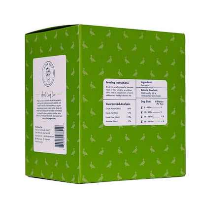 King Lou Whole Duck Neck Dental Treats for Dogs, Single Ingredient, Human Grade, 100% USA, All Natural, Minimally Processed Pet Products Food Supplies