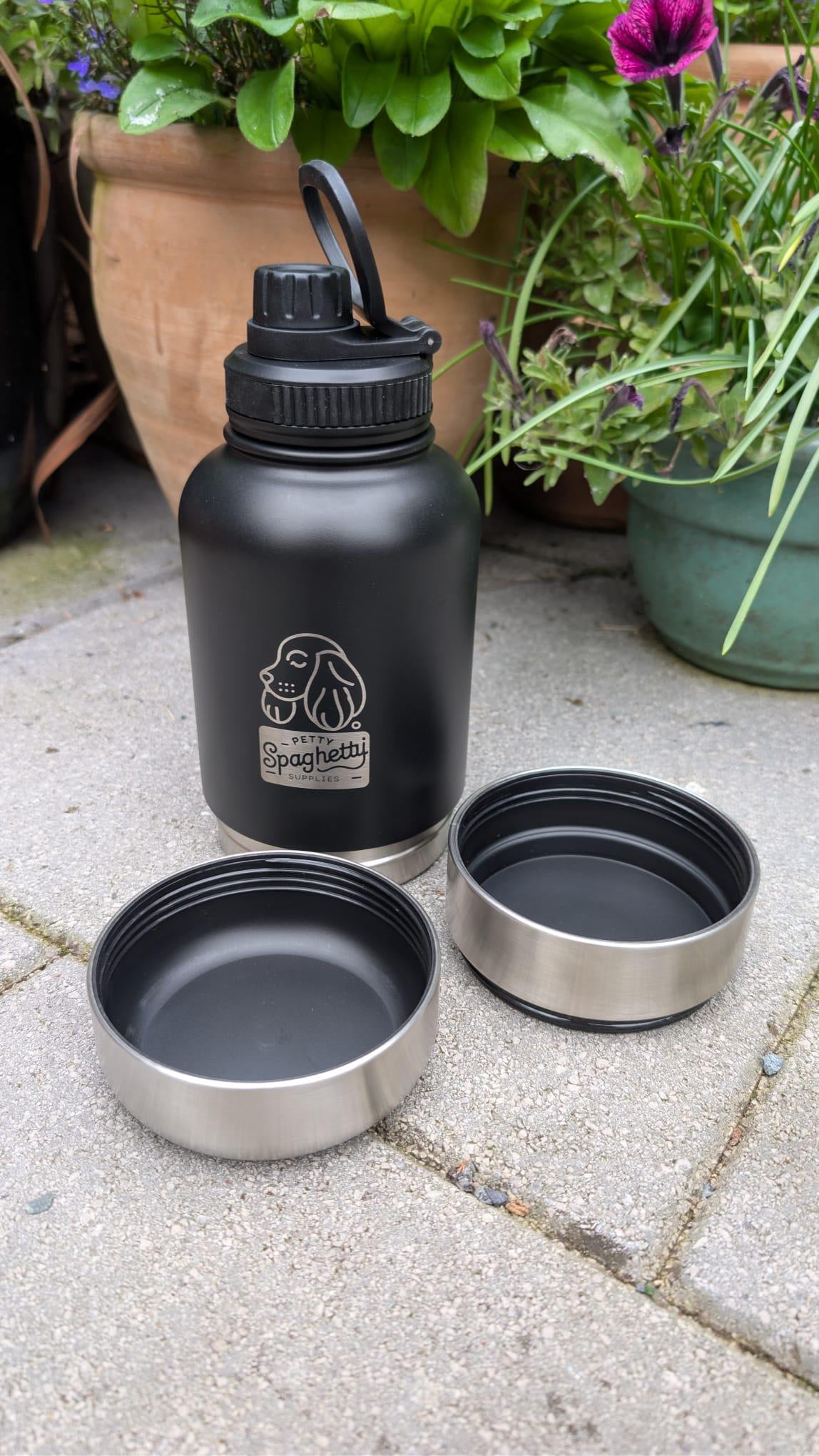 3 in 1 Dog Water Bottle and Bowls Flask