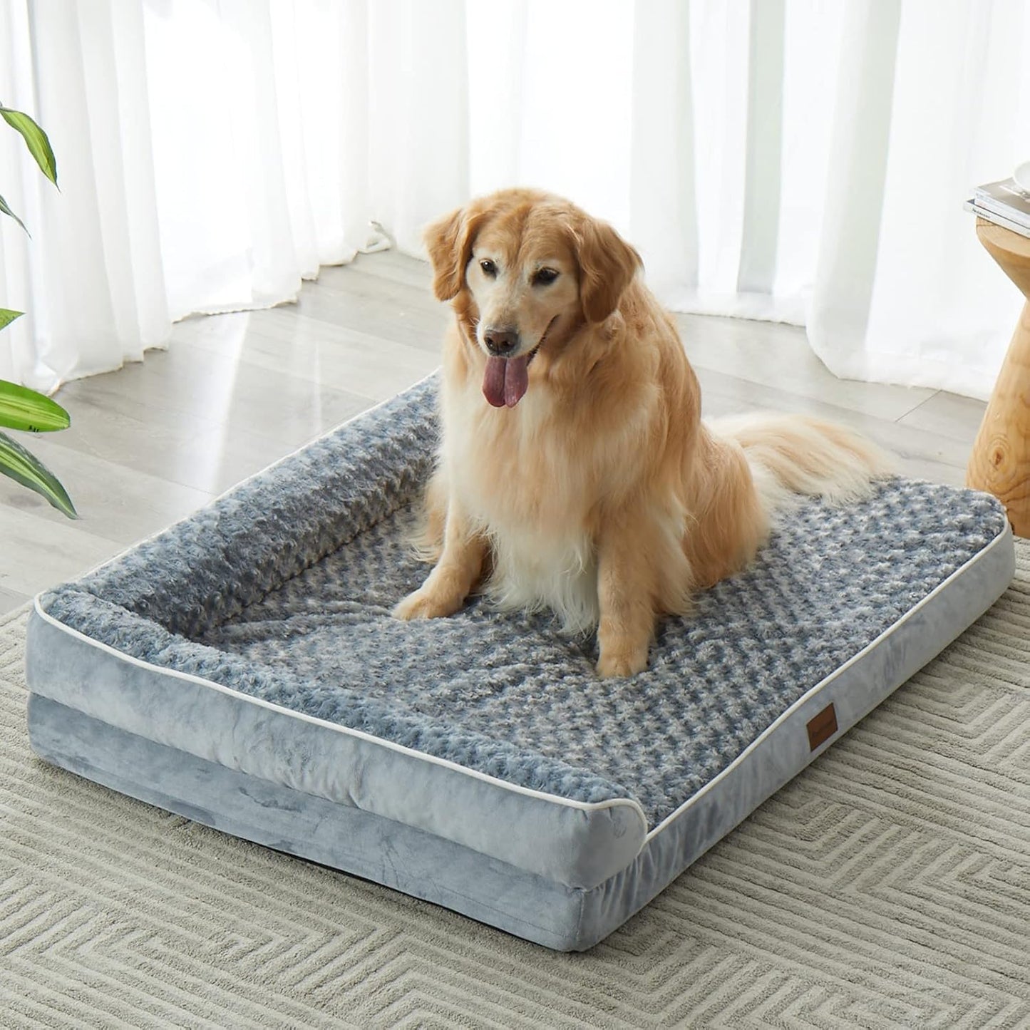 Orthopedic Waterproof Sofa Dog Bed for Large Dogs – Removable Washable Cover, Waterproof Lining, Nonskid Bottom, Comfortable Pet Bed for Large Breeds.