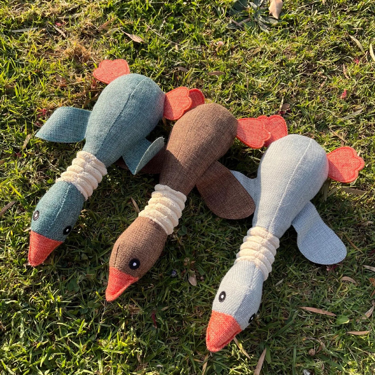 Cotton Squeaky Duck Dog Chew Toy | Chew Toy for Small and Medium Dogs | Dog Gifts