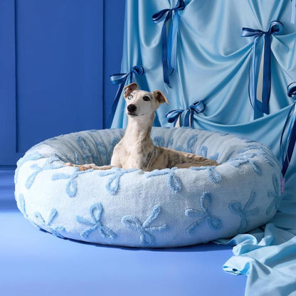 Lesure Warm Donut Bed - Cozy Fluffy Calming Bed for Small/Medium/Large Dogs & Cats, Tiktokshopblackfriday Choice, Soft Plush round Pet Bed for Winter Comfort, Washable, Anti-Slip Bottom, Camas Para Perros, Pet Supplies Bedding