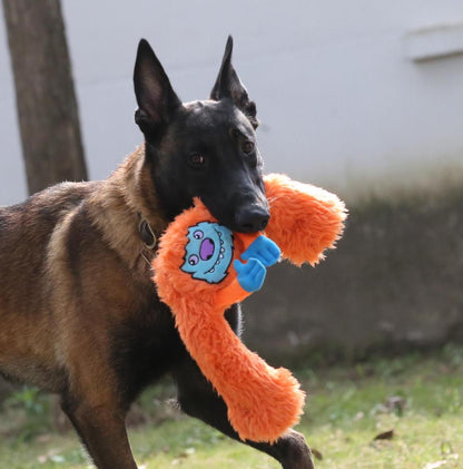 Cuddly Plush Dog Chew Toy - Hilarious Long Legged Squeaky Fun/Cute Dog Toy/Durable Dog Toy/Funny Dog Toys/Interactive Games of Tug and Fetch