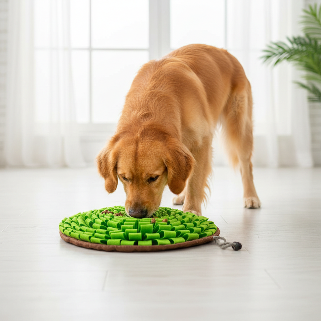Engaging Pet Snuffle Mat for Dogs - Interactive Feeding Puzzle to Combat Boredom and Enhance Foraging Skills for Dogs, Cats, and Small Pets - Perfect for Indoor and Outdoor Fun!