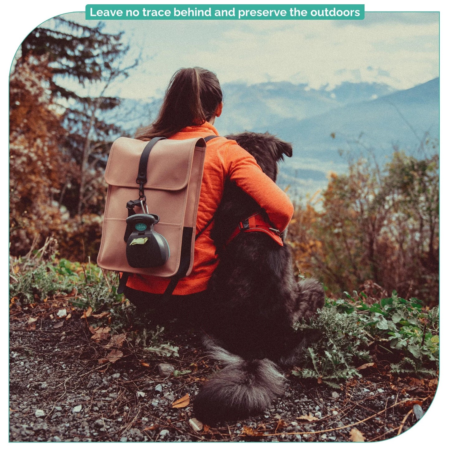 Monptit Pooper Scooper, Portable Sanitary Dog Poo Pick up with Bag Dispenser, for Large Medium Small Dogs Cat or Pet, Durable (Medium)