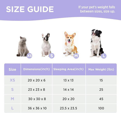 Lesure Warm Donut Bed - Cozy Fluffy Calming Bed for Small/Medium/Large Dogs & Cats, Tiktokshopblackfriday Choice, Soft Plush round Pet Bed for Winter Comfort, Washable, Anti-Slip Bottom, Camas Para Perros, Pet Supplies Bedding