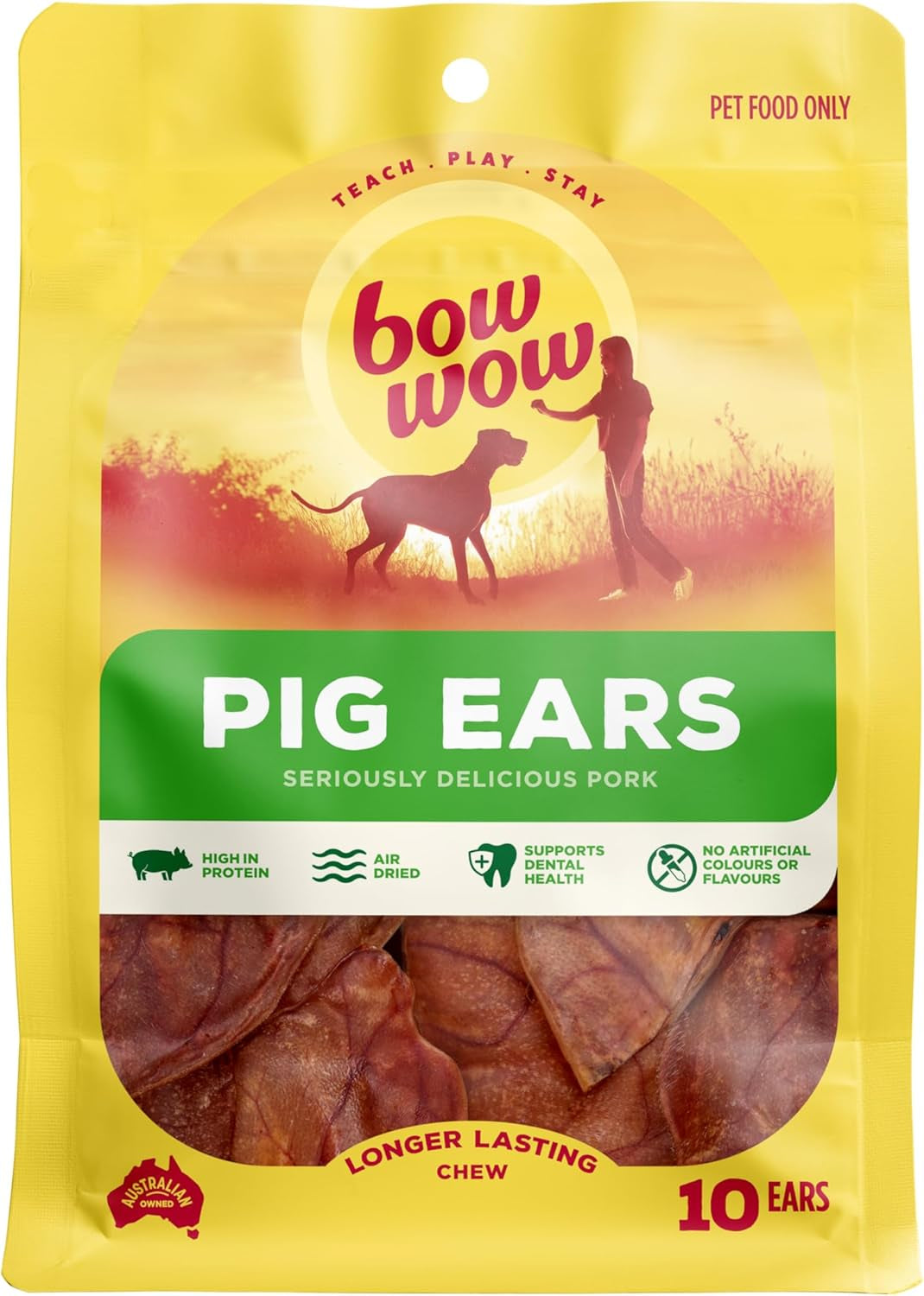 - Pigs Ears Dog Treats, 10 Pack