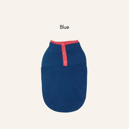 Warm Fleece Button Vest for Dogs & Cats – Cozy Autumn Winter Pet Jacket