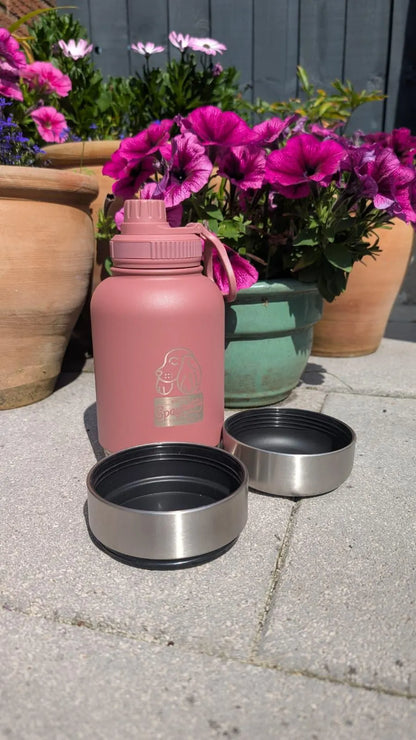 3 in 1 Dog Water Bottle and Bowls Flask