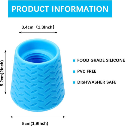 4-Piece Portable Dog Shower Head Set – Outdoor Shower Attachment for Pet Grooming, Beach, Hiking & Camping | Blue & Green Water Sprayer Bottle Attachments for Dirt Removal