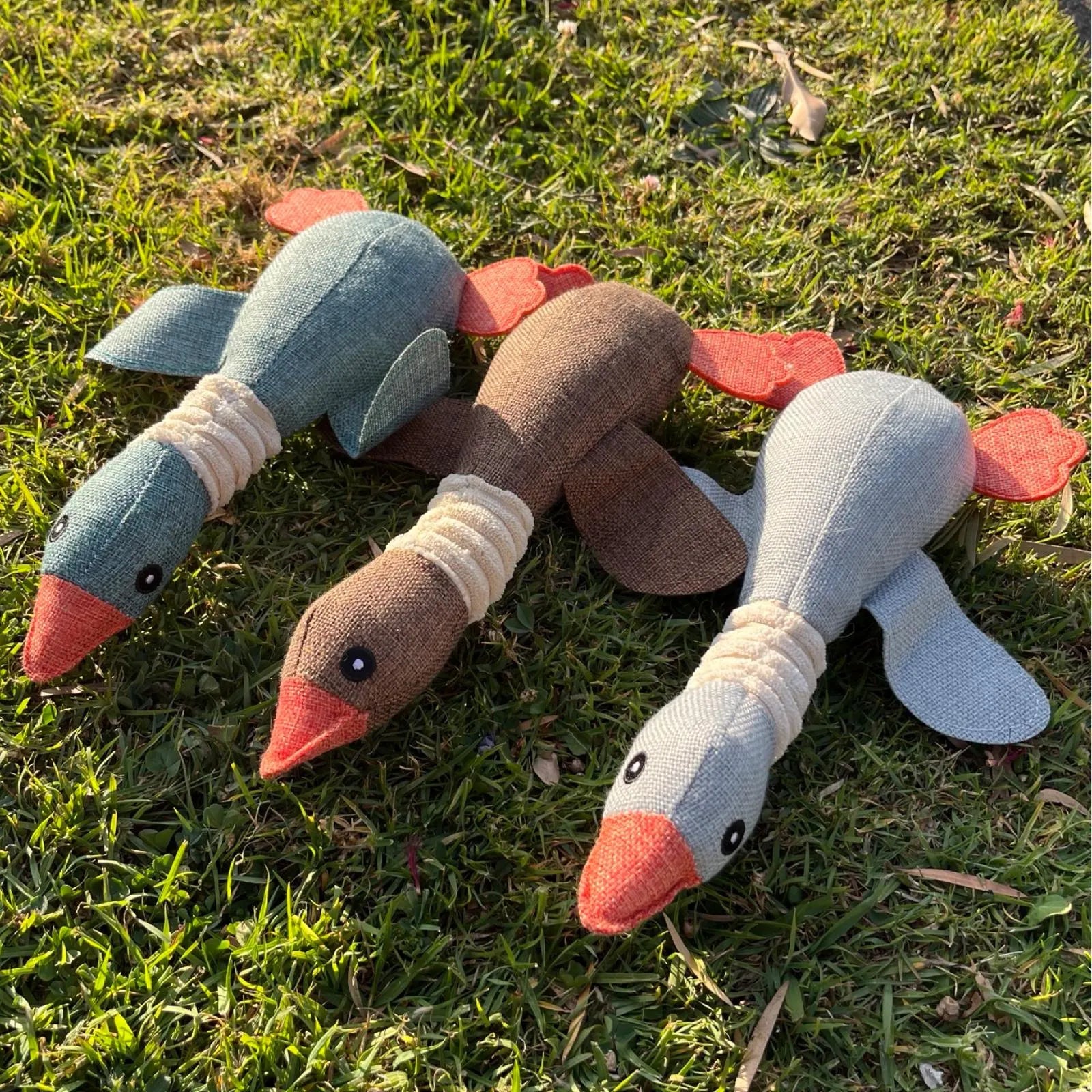 Cotton Squeaky Duck Dog Chew Toy | Chew Toy for Small and Medium Dogs | Dog Gifts