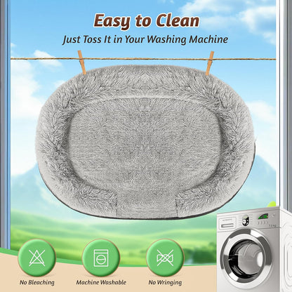 Stormhero Large Orthopedic Dog Bed – XL Memory Foam Sofa Bed for Medium & Large Dogs | 121 x 89 cm | Washable, Anxiety-Reducing Pet Bed with Firm Support & Warm Mattress Cushion