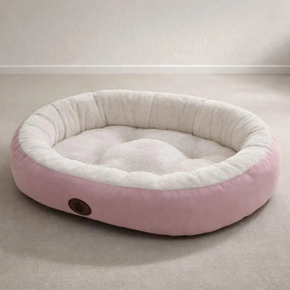 Round Soft Bed for Pets | Cozy Pet Bed for Cats & Dogs | Washable Sleeping Nest