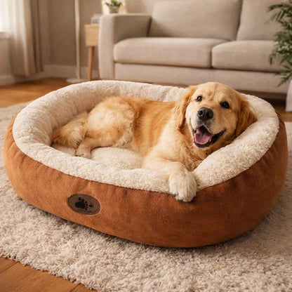 Round Soft Bed for Pets | Cozy Pet Bed for Cats & Dogs | Washable Sleeping Nest