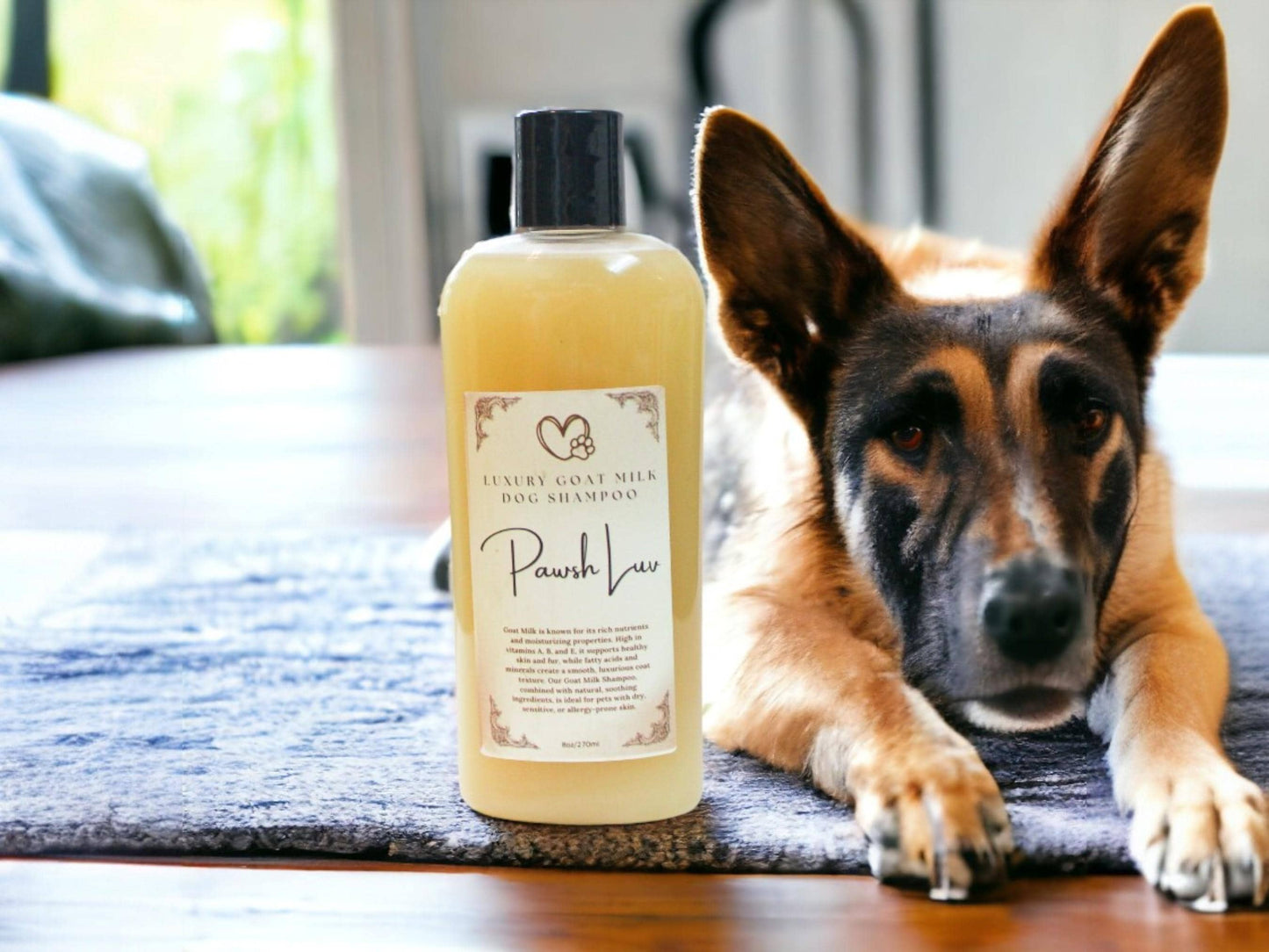 Goat Milk Dog Shampoo Natural Ingredients for Dogs with Sensitive Skin Hydrating Relief for Dry Itchy Skin and Hot Spots
