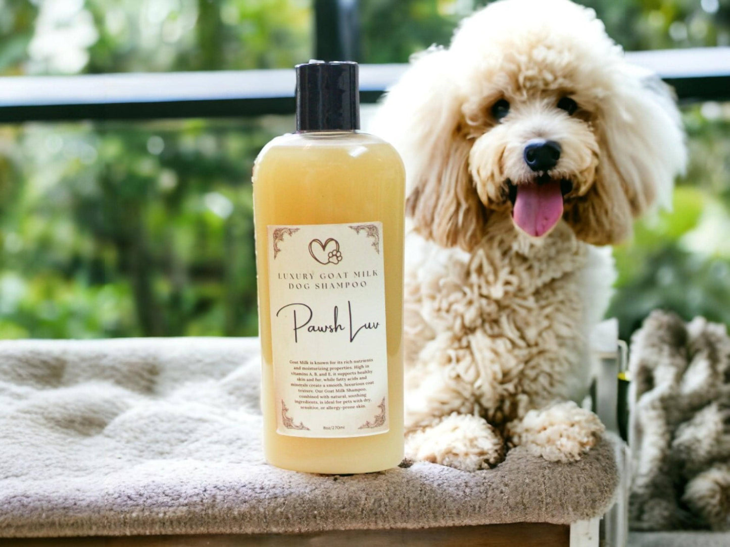 Goat Milk Dog Shampoo Natural Ingredients for Dogs with Sensitive Skin Hydrating Relief for Dry Itchy Skin and Hot Spots