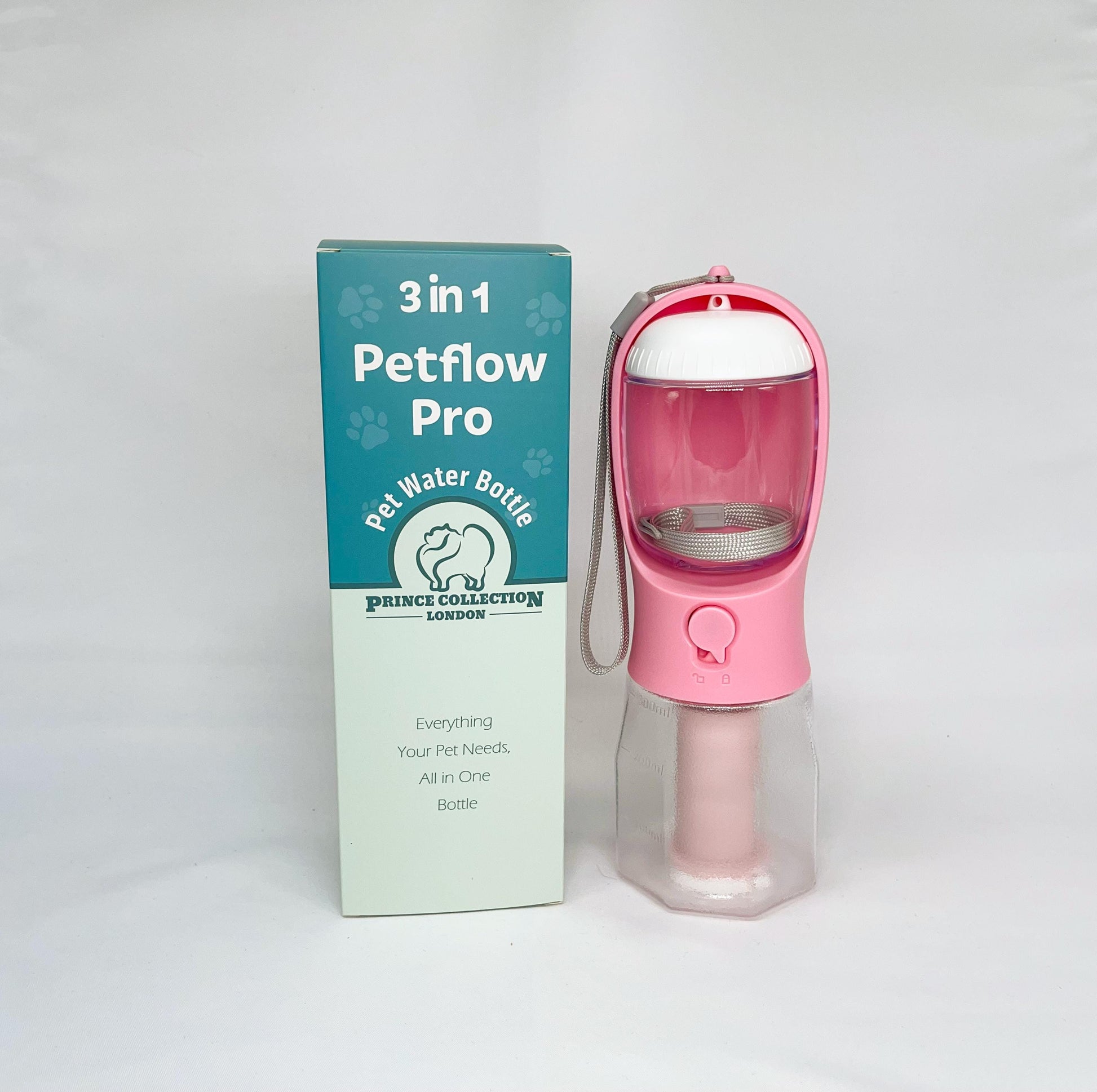 3-In-1 Dog Water Bottle: Food Container, Filter & Poop Bag