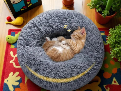 Fluffy Plush Calming Pet Bed: Winter Warm Dog & Cat Bed