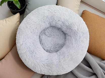 Fluffy Plush Calming Pet Bed: Winter Warm Dog & Cat Bed