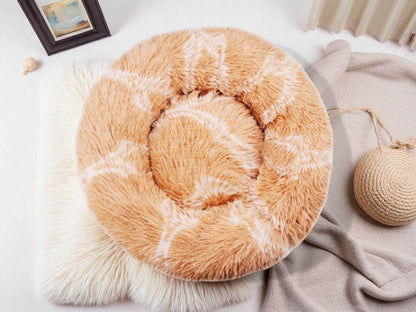 Fluffy Plush Calming Pet Bed: Winter Warm Dog & Cat Bed