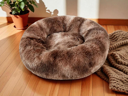Fluffy Plush Calming Pet Bed: Winter Warm Dog & Cat Bed