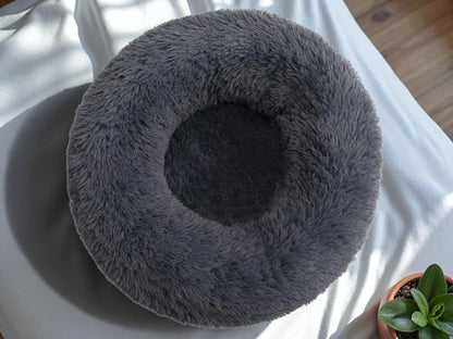 Fluffy Plush Calming Pet Bed: Winter Warm Dog & Cat Bed