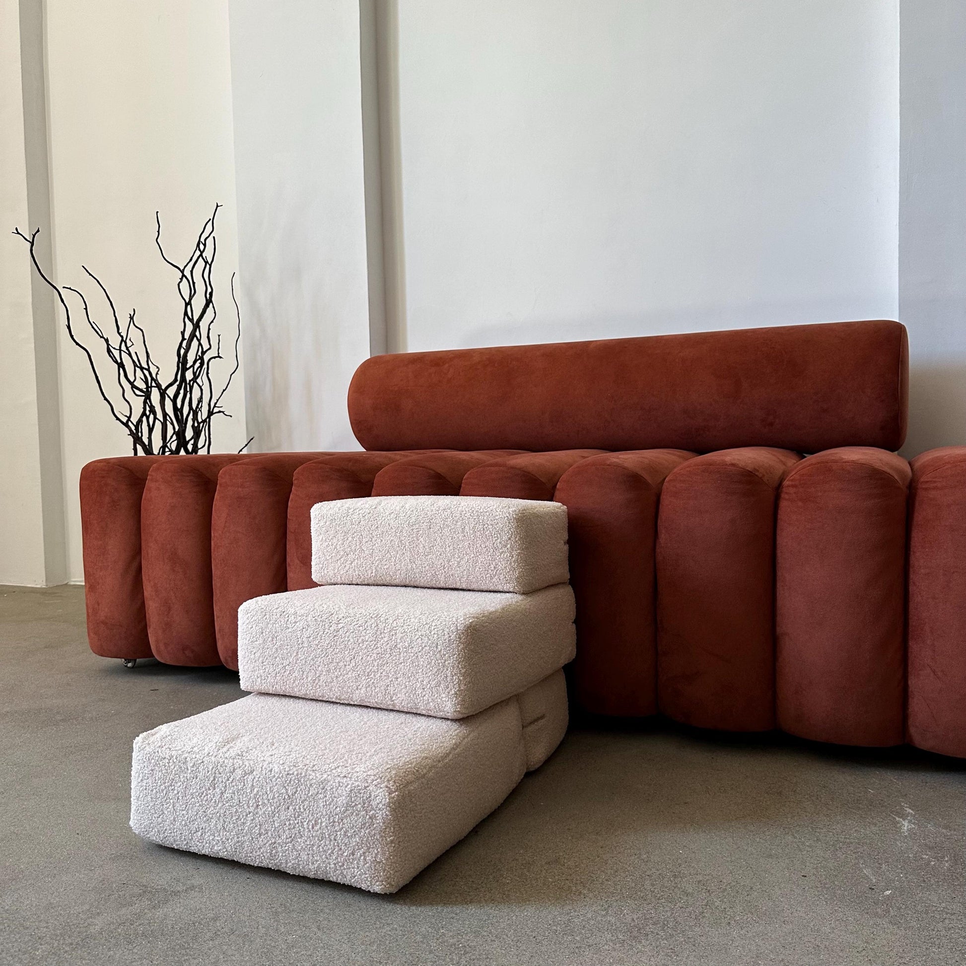 Soft Pet Stairs for Small Dogs & Cats, 2, 3 or 4 Step Foam Ramp, Dog Steps for Bed, Dog Stairs with Removable Cover