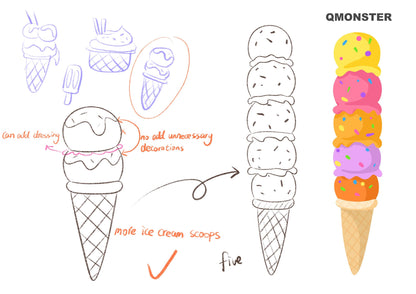 Squeaky Ice Cream Dog Toy–Extra Long Plush Tug Toy for Small Medium Large Dogs, Durable Chew Cone, Interactive Play, Colorful Funny Dog Gift