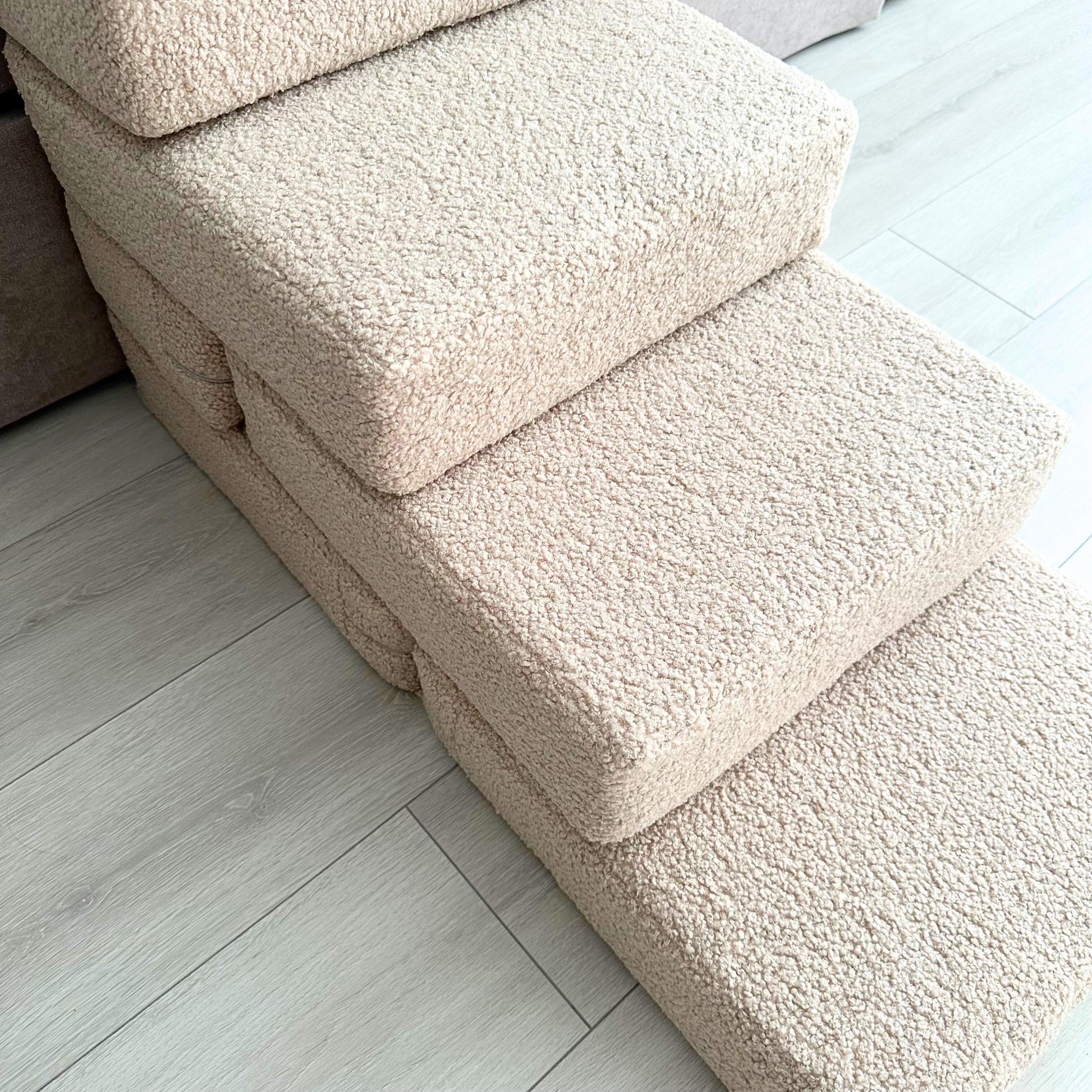 Soft Pet Stairs for Small Dogs & Cats, 2, 3 or 4 Step Foam Ramp, Dog Steps for Bed, Dog Stairs with Removable Cover