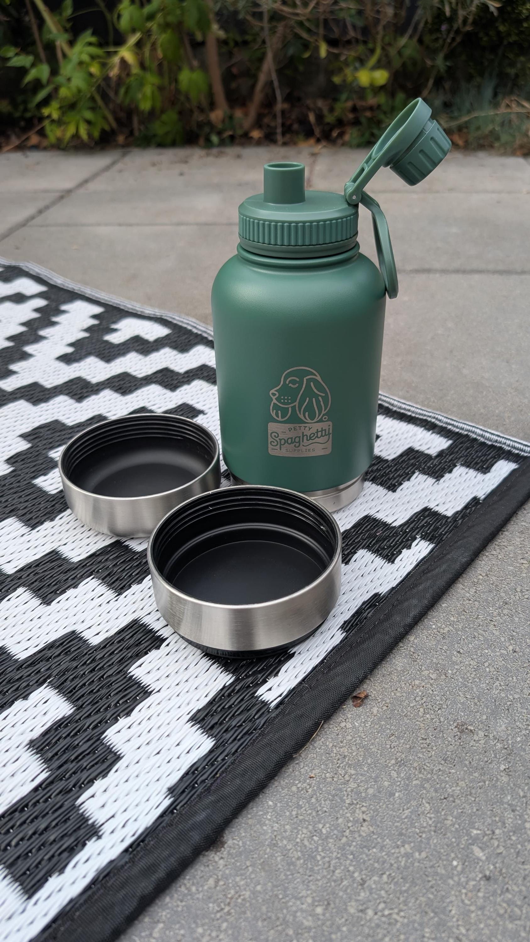 3 in 1 Dog Water Bottle and Bowls Flask